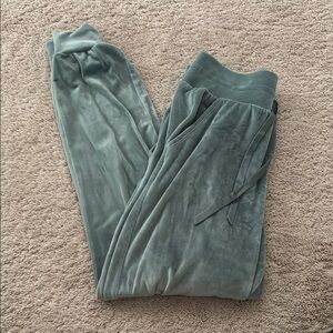 Victoria's Secret Teal Velvet Velour Lounge pants